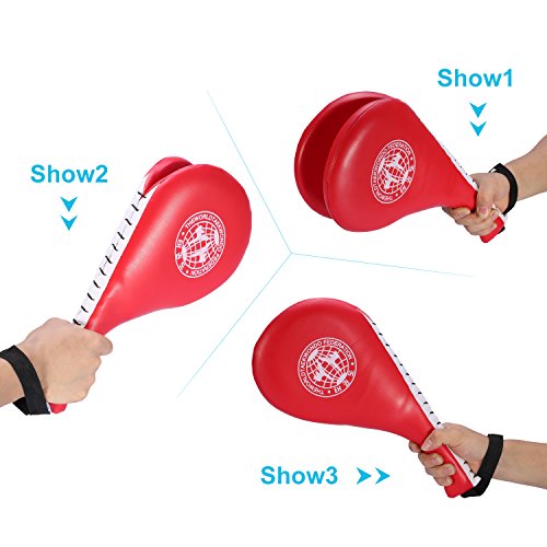 Dioche Taekwondo Kick Target Pads, Cojín de Retroceso Doble Objetivo Taekwondo Karate Kickboxing Formación TKD Kicking Kick Pad de Práctica