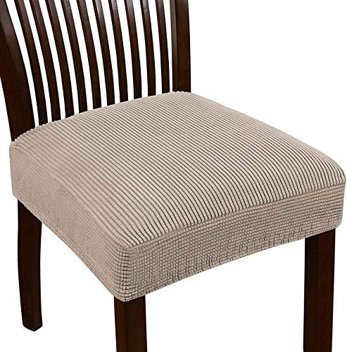 Dioxide Pack de 4 Funda para Silla, Fundas Elásticas, Fundas de Asiento para Silla, Diseño Jacquard Cubiertas de la Sillas, Extraíbles y Lavables-Decor Restaurante (Paquete de 4,Bronceado Claro) Dioxide Pack de 4 Funda para Silla, Fundas Elásticas, Fundas de Asiento para Silla, Diseño Jacquard Cubiertas de la Sillas, Extraíbles y Lavables-Decor Restaurante (Paquete de 4,Bronceado Claro)