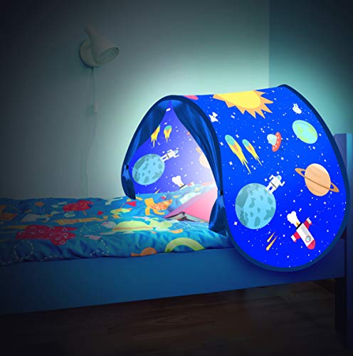 Direct TV Outlet Sleepfun Tent Original Visto en TV Tienda de campaña para la habitación Carpa Infantil Plegable y con Luz Juguete para niños (Color Azul)