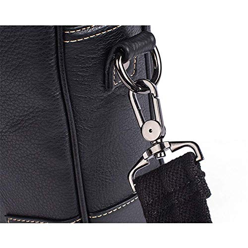 Dirgee Bolsa de Laptop de 14 Pulgadas Maletín de Cuero Maletín Cross Cross Square Square Hombre Hombre Bolso Maletín Bolsa de Hombro Casual Estilo Vintage (Color: Negro, Tamaño: 38x27x7cm) Dirgee Bolsa de Laptop de 14 Pulgadas Maletín de Cuero Maletín Cross Cross Square Square Hombre Hombre Bolso Maletín Bolsa de Hombro Casual Estilo Vintage (Color: Negro, Tamaño: 38x27x7cm)