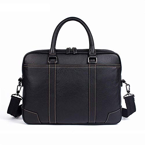 Dirgee Bolsa de Laptop de 14 Pulgadas Maletín de Cuero Maletín Cross Cross Square Square Hombre Hombre Bolso Maletín Bolsa de Hombro Casual Estilo Vintage (Color: Negro, Tamaño: 38x27x7cm) Dirgee Bolsa de Laptop de 14 Pulgadas Maletín de Cuero Maletín Cross Cross Square Square Hombre Hombre Bolso Maletín Bolsa de Hombro Casual Estilo Vintage (Color: Negro, Tamaño: 38x27x7cm)