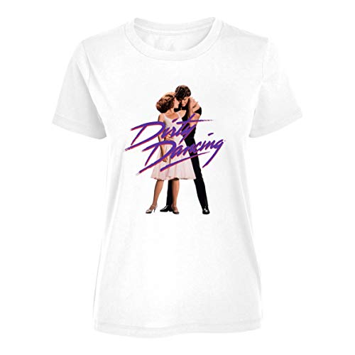 Dirty Dancing - Danza Pose - Camiseta Oficial Mujer - Blanco, S Dirty Dancing - Danza Pose - Camiseta Oficial Mujer - Blanco, S