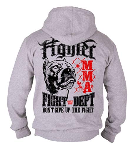 Dirty Ray Artes Marciales MMA Fighter Sudadera Hombre con Capucha B50 (XXL)