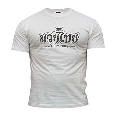 Dirty Ray Artes Marciales MMA Muay Thai The Art of Fighting Camiseta Hombre T-Shirt DT5B (L)