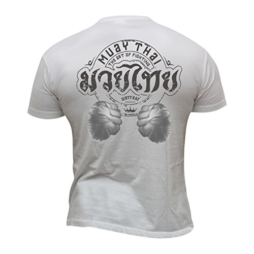 Dirty Ray Artes Marciales MMA Muay Thai The Art of Fighting Camiseta Hombre T-Shirt DT5B (L)