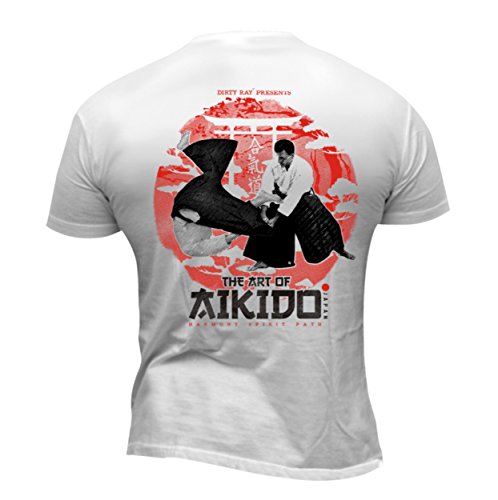 Dirty Ray Artes Marciales The Art of Aikido Camiseta Hombre T-Shirt DT40 (L)