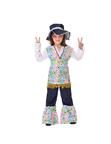 DISBACANAL Disfraz Hippie niña - -, 10 años