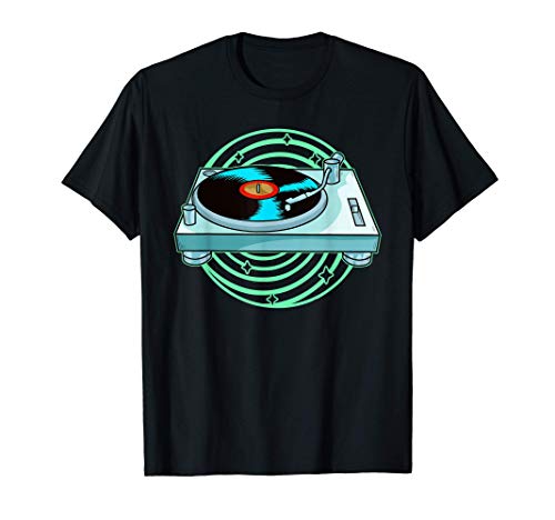 Disc Jockey del reproductor de discos de vinilo Camiseta Disc Jockey del reproductor de discos de vinilo Camiseta