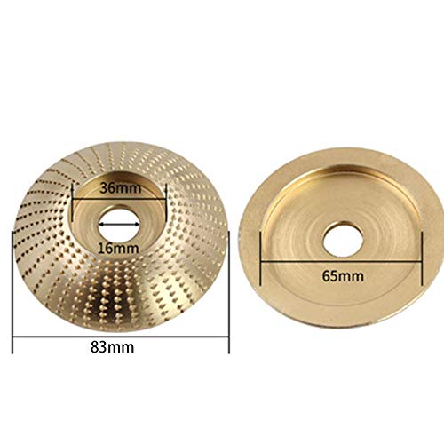 Disco de abrasivo para lijadora angular de madera,Disco para Tallar Madera y Lijar, Discos para Amoladoras Angulares de Carburo, se Puede Utilizar para Madera, Lijado, Tallado (Dorado Disco de abrasivo para lijadora angular de madera,Disco para Tallar Madera y Lijar, Discos para Amoladoras Angulares de Carburo, se Puede Utilizar para Madera, Lijado, Tallado (Dorado