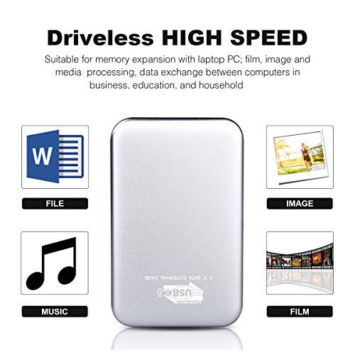 Disco Duro Externo 2 TB, Disco Duro Externo USB3.0 SATA HDD Almacenamiento para PC, Xbox, Chromebook (2TB,Azul) Disco Duro Externo 2 TB, Disco Duro Externo USB3.0 SATA HDD Almacenamiento para PC, Xbox, Chromebook (2TB,Azul)