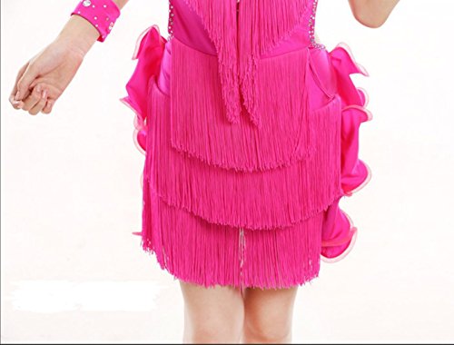Disfraz de Baile Latino para niñas Disfraz de Baile Latino para Danza, Pink, 160cm Disfraz de Baile Latino para niñas Disfraz de Baile Latino para Danza, Pink, 160cm