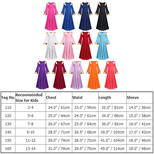 Disfraz Niña Vestido de Alabanza Litúrgico Danza Ropa Baile Latino Manga Larga Cuello Rombo Regalos Costume de Oración de la Iglesia para Niñas Falda de Fiesta Ballet Rojo 9-10 años Disfraz Niña Vestido de Alabanza Litúrgico Danza Ropa Baile Latino Manga Larga Cuello Rombo Regalos Costume de Oración de la Iglesia para Niñas Falda de Fiesta Ballet Rojo 9-10 años