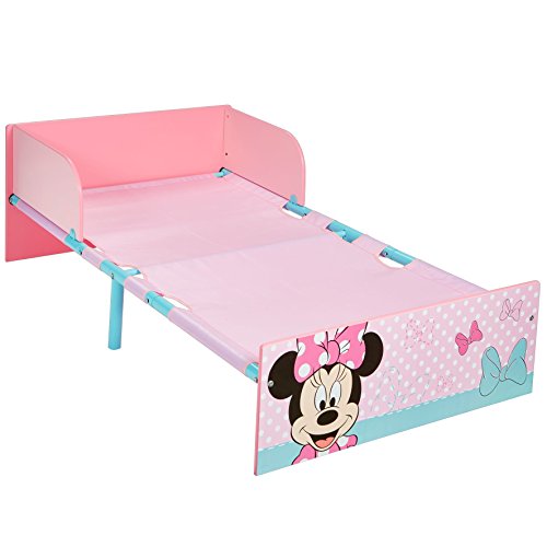 Disney Hello Home Cama Infantil con diseño de Minnie Mouse, Madera, Rosa, 42.50x77.00x143.00 cm Disney Hello Home Cama Infantil con diseño de Minnie Mouse, Madera, Rosa, 42.50x77.00x143.00 cm