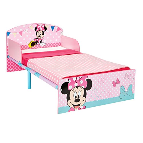 Disney Hello Home Cama Infantil con diseño de Minnie Mouse, Madera, Rosa, 42.50x77.00x143.00 cm Disney Hello Home Cama Infantil con diseño de Minnie Mouse, Madera, Rosa, 42.50x77.00x143.00 cm