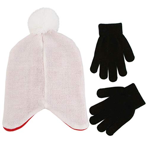 Disney Little Big Hero 6 - Juego de gorro y guantes para niños (4 a 7 años), color blanco y rojo