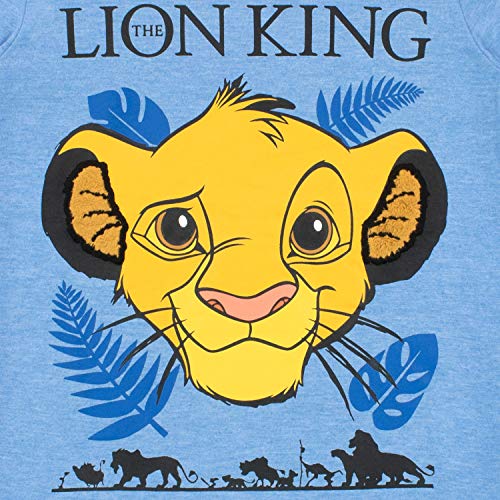 Disney Pijamas de Manga Larga para niños Lion King Azul 7-8 Años