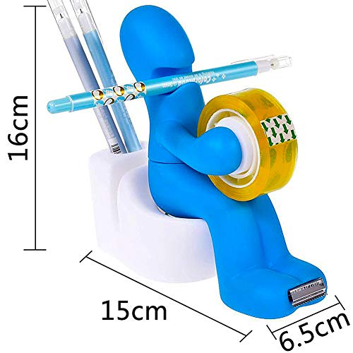 Dispensador De Cinta LLMZ 1 PCS Dispensador De Cinta Adhesiva De Escritorio Dispensador De Cinta Adhesiva The Multi-Functional Office Supply Station Soporte Para Accesorios De Escritorio