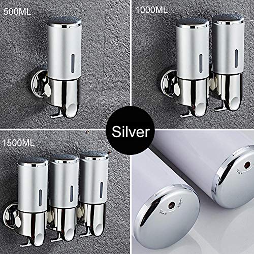 Dispensador de Espuma de jabón líquido PLKDOO, dispensador de Gel de Ducha montado en la Pared, contenedor de champú, Bomba, baño, Cocina (1000 ml)-B5 1000ml Dispensador de Espuma de jabón líquido PLKDOO, dispensador de Gel de Ducha montado en la Pared, contenedor de champú, Bomba, baño, Cocina (1000 ml)-B5 1000ml