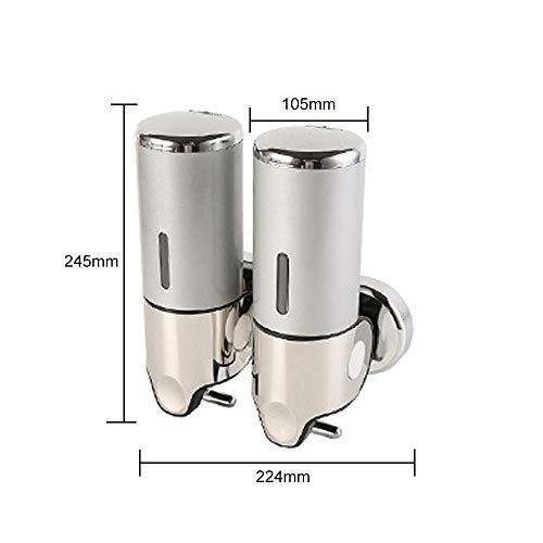 Dispensador de Espuma de jabón líquido PLKDOO, dispensador de Gel de Ducha montado en la Pared, contenedor de champú, Bomba, baño, Cocina (1000 ml)-B5 1000ml Dispensador de Espuma de jabón líquido PLKDOO, dispensador de Gel de Ducha montado en la Pared, contenedor de champú, Bomba, baño, Cocina (1000 ml)-B5 1000ml