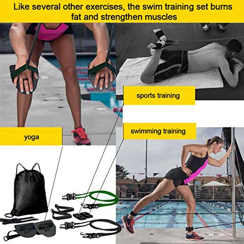Dispositivo de entrenamiento avanzado para nadar, postura de natación, brazo, cuerda de tracción, remo, esnórquel, piernas y brazos, ayuda a entrenar los músculos de los brazos y la espalda.