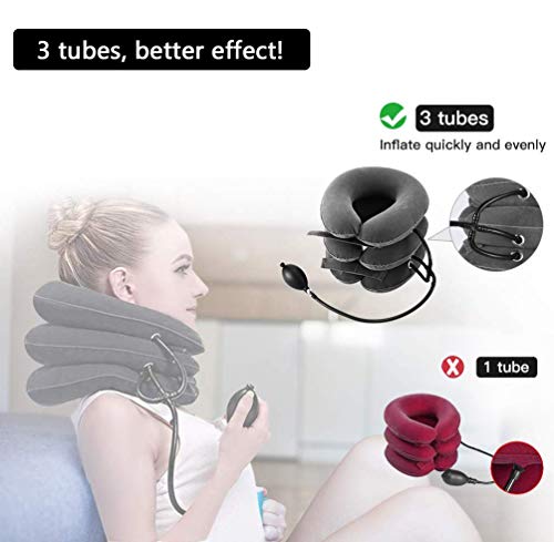 Dispositivo de tracción cervical collar de tracción cervical de cabeza y cuello colchón de aire inflable del dispositivo de tracción cervical Dispositivo de tracción cervical collar de tracción cervical de cabeza y cuello colchón de aire inflable del dispositivo de tracción cervical