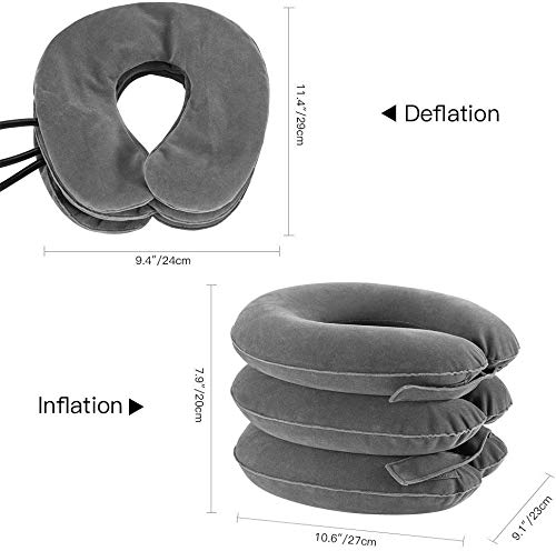 Dispositivo de tracción cervical collar de tracción cervical de cabeza y cuello colchón de aire inflable del dispositivo de tracción cervical