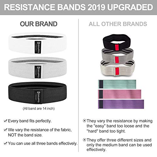DISUPPO Bandas de Resistencia para Piernas y Trasero, Bandas de Entrenamiento de Cadera, Bandas Anchas de Ejercicio, Bandas Elásticas Antideslizantes para Yoga, Pilates DISUPPO Bandas de Resistencia para Piernas y Trasero, Bandas de Entrenamiento de Cadera, Bandas Anchas de Ejercicio, Bandas Elásticas Antideslizantes para Yoga, Pilates