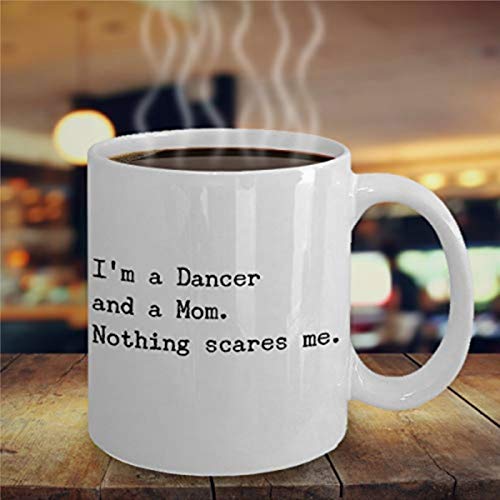 Divertida taza de café bailarín mejor regalo para mamá amante de la danza, regalo para el día de la madre, ideal para bailar, jazz, contemporáneo o moderno, para mamá bailando de cerámica, 325 ml