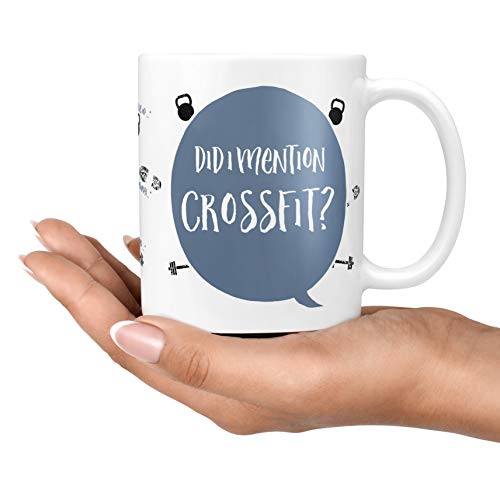 Divertida taza de Crossfit – Personalizada y única para cumpleaños, Navidad, Papá Noel secreto o calcetín de regalo para fanáticos de la aptitud