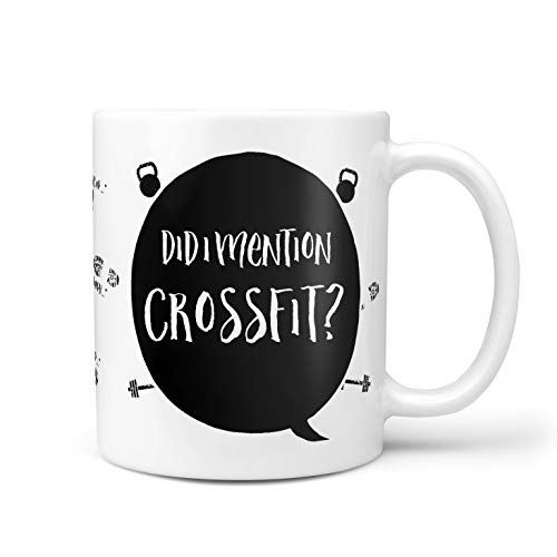 Divertida taza de Crossfit – Personalizada y única para cumpleaños, Navidad, Papá Noel secreto o calcetín de regalo para fanáticos de la aptitud