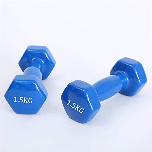 DIYARTS Universal Dip Dumbbell 1KG / 1.5KG Lady Sports Color Fitness Dumbbell Small Women's Fitness Equipment for Yoga, Thin Arm Home Exercise (1.5KG) DIYARTS Universal Dip Dumbbell 1KG / 1.5KG Lady Sports Color Fitness Dumbbell Small Women's Fitness Equipment for Yoga, Thin Arm Home Exercise (1.5KG)