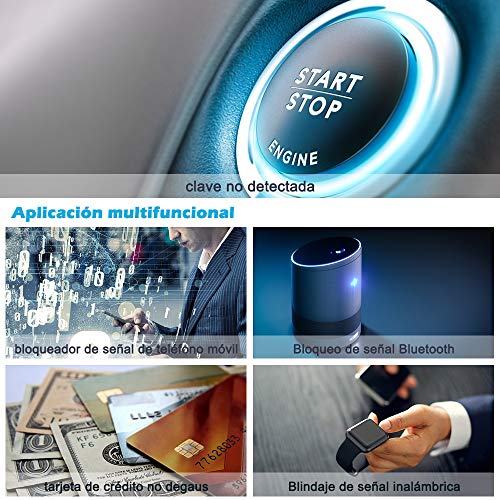 Diyife Faraday Caja para Coche Llaves, Señal Bloqueador Caja para Coche Llaves, WiFi/GPS/LTE/NFC/RFID/Bluetooth sin Claves Entrada Señal Bloqueador, Anti-Robo Faraday Caja Jaula Diyife Faraday Caja para Coche Llaves, Señal Bloqueador Caja para Coche Llaves, WiFi/GPS/LTE/NFC/RFID/Bluetooth sin Claves Entrada Señal Bloqueador, Anti-Robo Faraday Caja Jaula