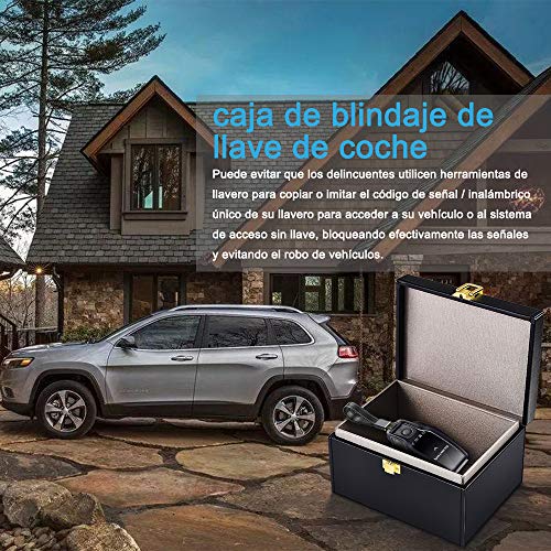 Diyife Faraday Caja para Coche Llaves, Señal Bloqueador Caja para Coche Llaves, WiFi/GPS/LTE/NFC/RFID/Bluetooth sin Claves Entrada Señal Bloqueador, Anti-Robo Faraday Caja Jaula