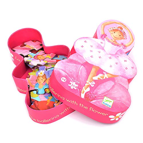 Djeco- Rompecabezas La Bailarina con la Flor, Multicolor (DJ07227) Djeco- Rompecabezas La Bailarina con la Flor, Multicolor (DJ07227)