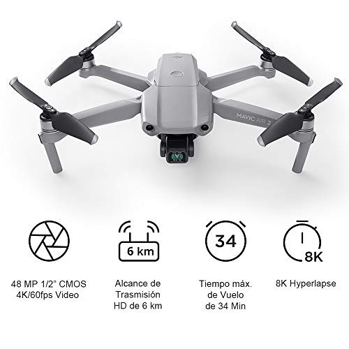 DJI Mavic Air Combo 2 Pack Drone Quadcopter UAV con Cámara de 48MP 4K Video 1/2 Pulgadas CMOS Sensor de Cardán de 3 Ejes, Sin Tarjeta, Sin Care Refresh, Tiempo de Vuelo 34 min, ActiveTrack 3.0, Gris DJI Mavic Air Combo 2 Pack Drone Quadcopter UAV con Cámara de 48MP 4K Video 1/2 Pulgadas CMOS Sensor de Cardán de 3 Ejes, Sin Tarjeta, Sin Care Refresh, Tiempo de Vuelo 34 min, ActiveTrack 3.0, Gris