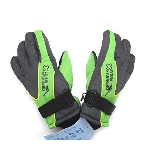 DJLHN3-10Y Guantes cálidos de Invierno para niños Niños Niños Niñas Ciclismo de esquí Escalada Guantes al Aire Libre Impermeables - Negro 2,10-12 meses10-12 Months