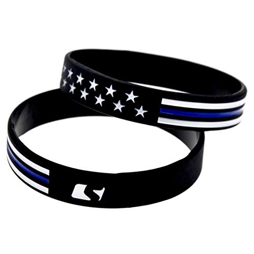 djryj Ample 1Pc Rojo Blanco Azul Fino Línea Goma Silicona Silicona Pulsera Pulseras para Mujer Hombre Joyería Regalos - Negro djryj Ample 1Pc Rojo Blanco Azul Fino Línea Goma Silicona Silicona Pulsera Pulseras para Mujer Hombre Joyería Regalos - Negro