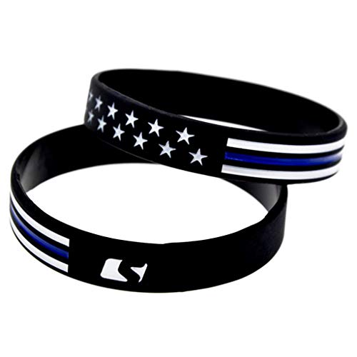 djryj Ample 1Pc Rojo Blanco Azul Fino Línea Goma Silicona Silicona Pulsera Pulseras para Mujer Hombre Joyería Regalos - Negro djryj Ample 1Pc Rojo Blanco Azul Fino Línea Goma Silicona Silicona Pulsera Pulseras para Mujer Hombre Joyería Regalos - Negro