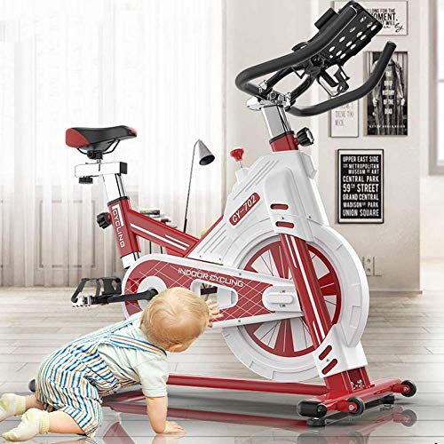 DJY-JY Ciclismo Indoor Bicicleta estática, Ciclos Estudio de Ejercicio de Entrenamiento Máquinas cardiovasculares Actividades Indoor Bicicleta de Spinning, Asiento Ajustable Manillar máxima de 100 kg