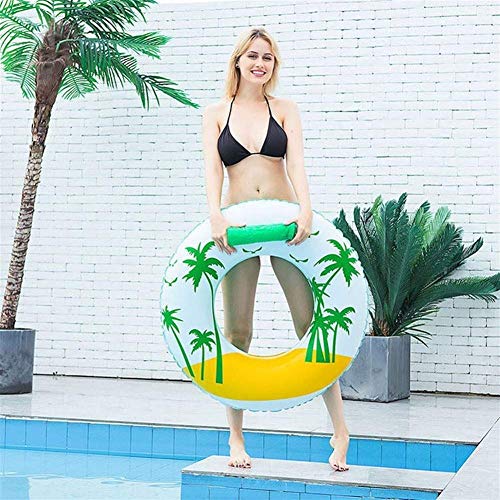 DJYD Flotador Amasado natación Inflable Anillo Partido de Piscina del mar de Agua Inflable Juego Juguetes Plataforma de baño Colchón Círculo Boya (Color: 70 cocotero) FDWFN (Color : 70 Coconut Tree)