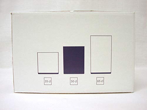 Dkristal Capri Vaso para Combinados, 0.5 L, Cristal, 8x8x9.5 cm, 6 Unidades Dkristal Capri Vaso para Combinados, 0.5 L, Cristal, 8x8x9.5 cm, 6 Unidades