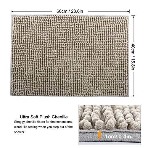 DLOPK Alfombra De BaƱo Tacto Suave Antideslizante Alfombrilla Microfibra Suave Antideslizante Alfombra de Ducha (Gris-Plata 40x60cm 2 Pack) DLOPK Alfombra De BaƱo Tacto Suave Antideslizante Alfombrilla Microfibra Suave Antideslizante Alfombra de Ducha (Gris-Plata 40x60cm 2 Pack)