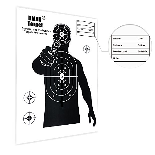 DMAR 20 Piezas 42cm 17 Pulgadas, dianas de Papel de Tiro, Silueta táctica, Objetivos de Entrenamiento para Disparar Airsoft al Aire Libre DMAR 20 Piezas 42cm 17 Pulgadas, dianas de Papel de Tiro, Silueta táctica, Objetivos de Entrenamiento para Disparar Airsoft al Aire Libre