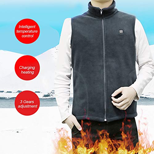 DOACT Chaleco de Calentamiento de Engrosamiento de Ajuste de 3 Engranajes Chaleco de Calentamiento de Cuerpo eléctrico de Invierno de 3 Engranajes para Hombres y Mujeres(2XL) DOACT Chaleco de Calentamiento de Engrosamiento de Ajuste de 3 Engranajes Chaleco de Calentamiento de Cuerpo eléctrico de Invierno de 3 Engranajes para Hombres y Mujeres(2XL)