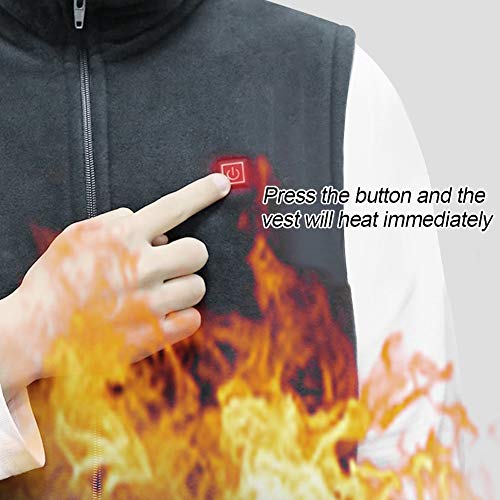 DOACT Chaleco de Calentamiento de Engrosamiento de Ajuste de 3 Engranajes Chaleco de Calentamiento de Cuerpo eléctrico de Invierno de 3 Engranajes para Hombres y Mujeres(2XL) DOACT Chaleco de Calentamiento de Engrosamiento de Ajuste de 3 Engranajes Chaleco de Calentamiento de Cuerpo eléctrico de Invierno de 3 Engranajes para Hombres y Mujeres(2XL)