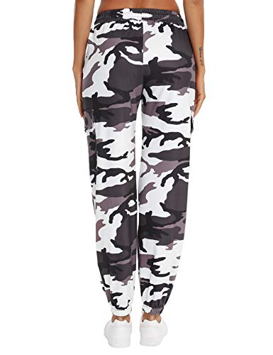 Doaraha Algodón Pantalones Deportivos Mujer Pantalón de Chándal Elásticos Transpirables con Bolsillos Laterales para Deporte Gimnasio Fitness Correr (Camuflaje marrón, S) Doaraha Algodón Pantalones Deportivos Mujer Pantalón de Chándal Elásticos Transpirables con Bolsillos Laterales para Deporte Gimnasio Fitness Correr (Camuflaje marrón, S)