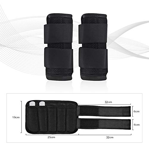 DOBEN Pesas para Muñecas y Tobillos - Lastres Tobillos - Peso para Tobillo (1kg 2kg 3kg), Varilla de Acero Ajustable DOBEN Pesas para Muñecas y Tobillos - Lastres Tobillos - Peso para Tobillo (1kg 2kg 3kg), Varilla de Acero Ajustable