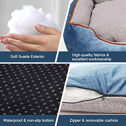 Docatgo Camas Gato Perros Mascotas Reversible Originales Relajante Ortopedica Antiestres Viscoelastica, Suave cojín Desmontable 60 X50 X18 cm, Medianos Perrito Sofa Docatgo Camas Gato Perros Mascotas Reversible Originales Relajante Ortopedica Antiestres Viscoelastica, Suave cojín Desmontable 60 X50 X18 cm, Medianos Perrito Sofa
