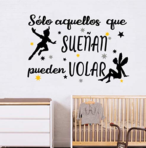 Docliick® Frase motivadora vinilo habitación"SÓLO AQUELLOS QUE SUEÑAN." Vinilos decorativos.Docliick DC-18028 (Vinilo de corte, 30x20cm) Docliick® Frase motivadora vinilo habitación"SÓLO AQUELLOS QUE SUEÑAN." Vinilos decorativos.Docliick DC-18028 (Vinilo de corte, 30x20cm)