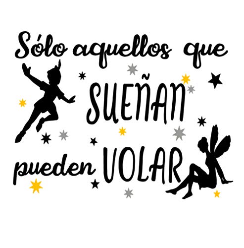 Docliick® Frase motivadora vinilo habitación"SÓLO AQUELLOS QUE SUEÑAN." Vinilos decorativos.Docliick DC-18028 (Vinilo de corte, 30x20cm) Docliick® Frase motivadora vinilo habitación"SÓLO AQUELLOS QUE SUEÑAN." Vinilos decorativos.Docliick DC-18028 (Vinilo de corte, 30x20cm)